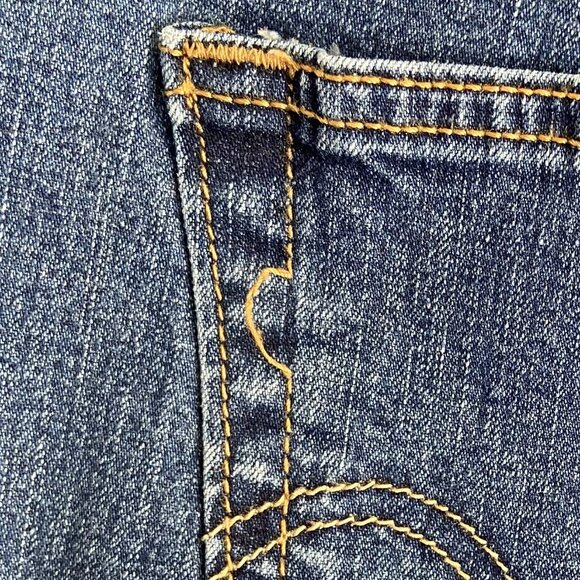 Levi’s 550 Jeans Women’s Stretch Boot Cut - Size 12M (32 x 31.5) - Dark Blue - Picture 13 of 13